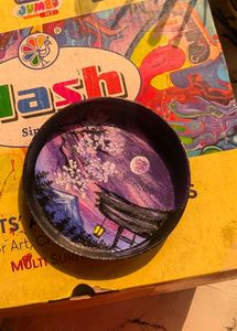 Hand-painted Japanese Scenery Trinket Box