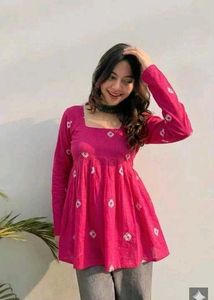 Beautiful Pink Embroidered Kurta