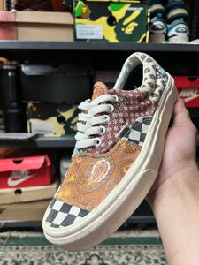 Unique Patchwork Vans Sneakers