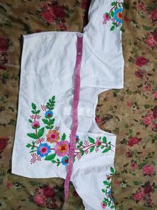 Embroidered White Blouse