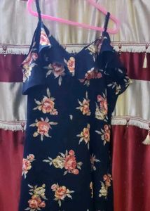 Floral Cold Shoulder Dress
