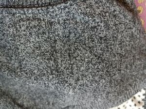 MENS GREY HALF SLEEVES SWEATER