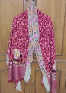 Pashmina pure wool Shawl All-over Embroidered