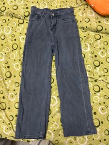 Wide Leg Denim Jeans