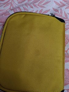 Yellow hard disk Pouch Bag