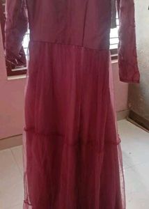 Sparkly Pink Tiered Maxi Dress