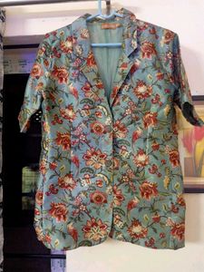 Women's SHAE By Sassafras Olive Green Blazer Set