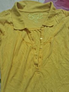 Yellow Polo T-Shirt new