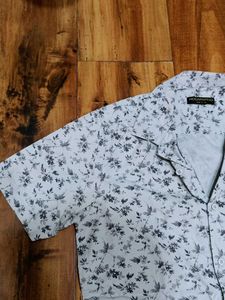 Men's Floral Print Short Sleeve Shirt