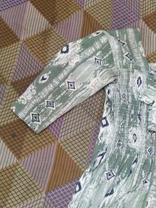 Boho Print Smocked Kurta
