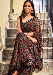 Black Saree From Amazon