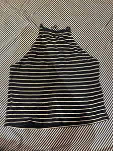Striped Halter Neck Top