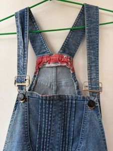 Women's blue denim Dungaree