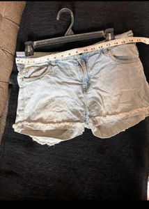 Light Wash Denim Shorts