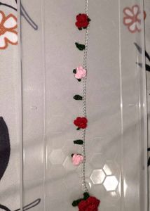 Charming Rose microcrochet Bracelet
