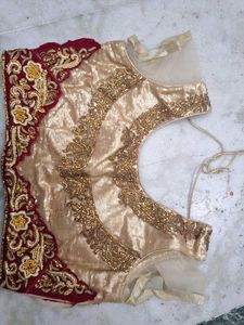 Stunning Pink Lehenga with Gold Embellishments