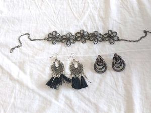 oxidized jewelry set
