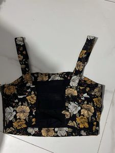 forever Floral Print Cropped Tank Top