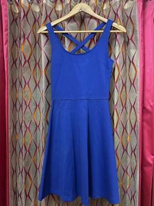 Royal Blue Fit and Flare Dress
