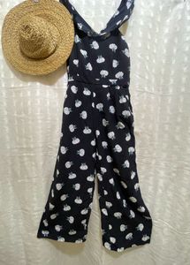 Chic Black Floral Jumpsuit