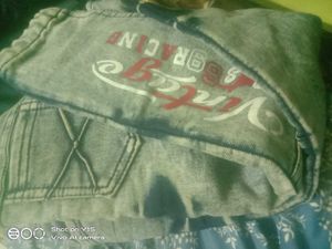 Cute Blue Cargo Jeans 4to 5yrs