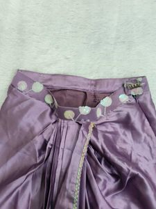 Beautiful Lavender Satin Skirt