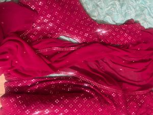 Stunning Pink Sequined Lehenga Choli
