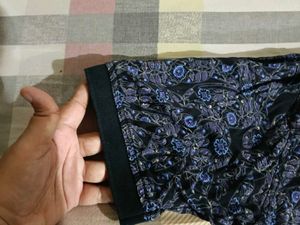 Stylish Printed Short Sleeve Collared Top