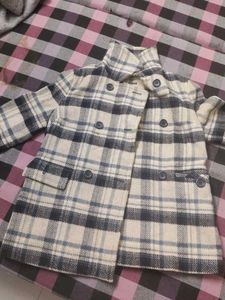 Plaid Wool Blend Jacket