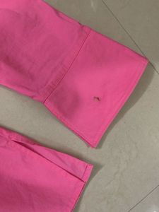 Chic Pink Collared Tunic Shirt