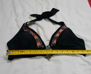 RougeGorge Embroidered Tribal Halter Bikini Top