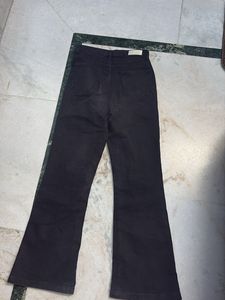 Flared Black Denim Jeans