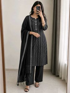 Mega Sale 🔥black Kurta Set 🖤