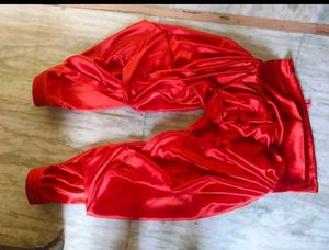 red satin patiyala salwar
