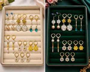Set of 6 pairs cute earrings