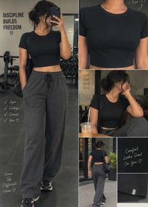 Black Cropped T-Shirt