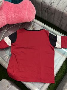 Color Block Top - Red, Black, &amp; White
