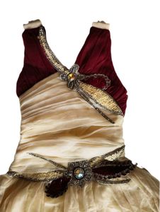 Girls Party Wear Designer Gown – Cream &amp; Marrun