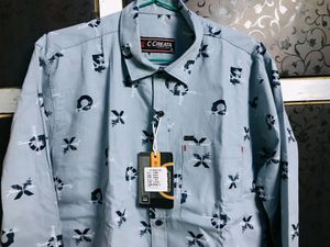 Printed Cotton Shirt, New With Tag