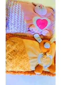 🔖🥳combo childrens.Cute Bunny Pillows👶🏻🚼