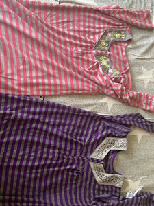 Combo Of 2 Feeding Maternity Gowns