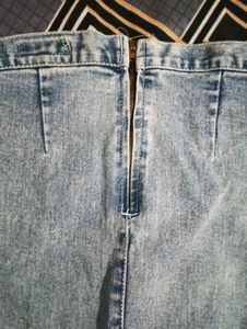 Denim Pencil Skirt