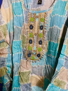 Pure Malai Cotton Gotapatti Work 3 Pc Set