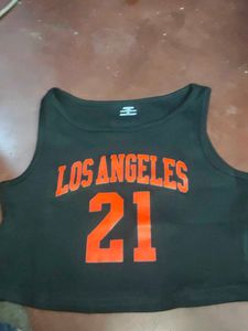 LA 21 Crop Tank Top