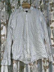 Patterned White Shirt