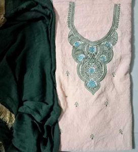 Embroidered Kurta with Dupatta