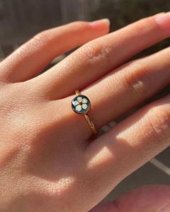 Delicate Floral Resin Ring