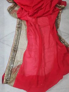Saree with blouse(34) petticot