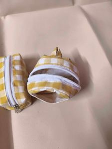 Cute Gingham Pouches (Set of 2)