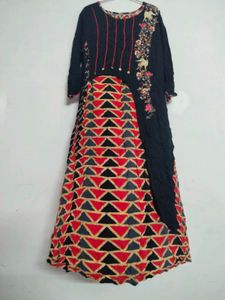 Unique Embroidered Asymmetrical Dress